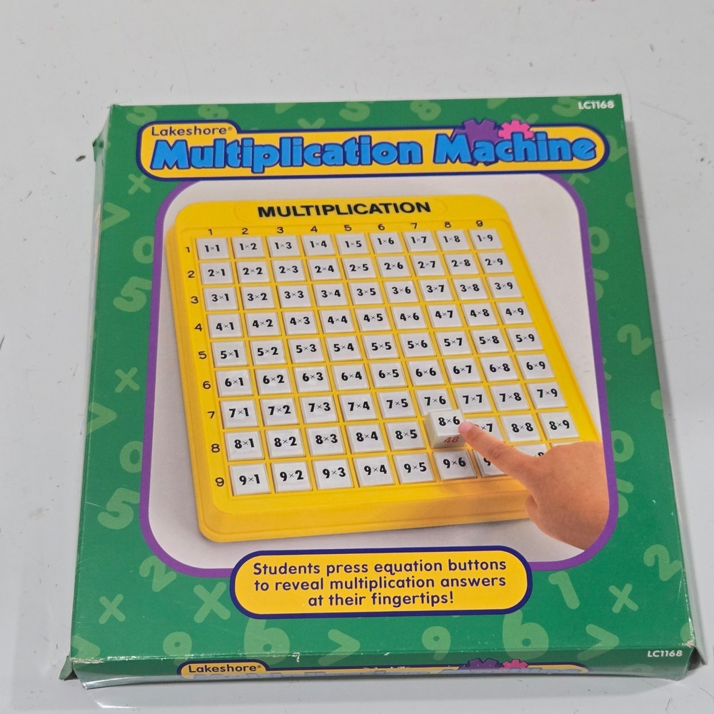 Lakeshore Multiplication Machine LC1168 Math Learning Toy Yellow Educational